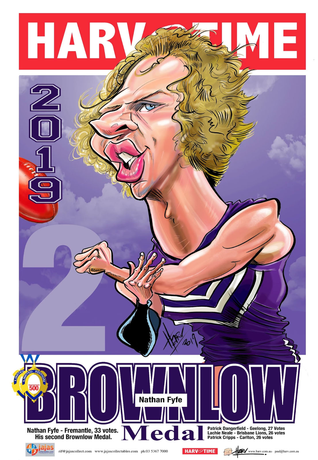 2019 Brownlow A3 Print