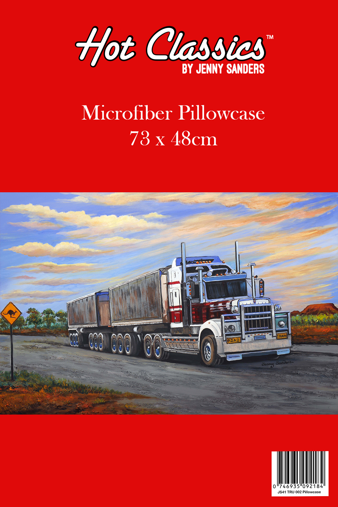 Microfiber Pillowcase Road Train Design